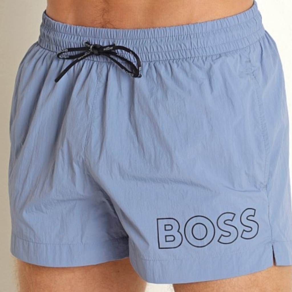Hugo Bossboss Mooneye Swim Shorts Open Blue